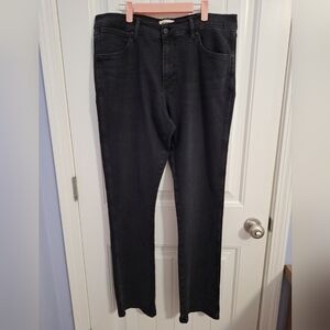 Wrangler Mens Black Bootcut Denim Jeans CARE307 RN130273 5 Pocket 36X34